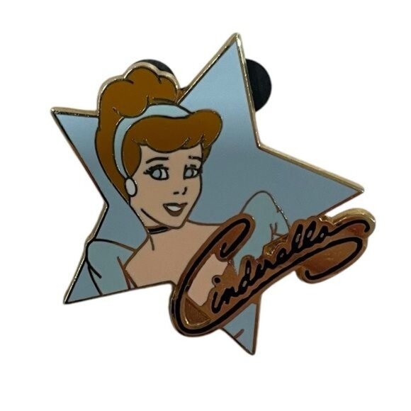 Disney Pins Cast Lanyard Set of 4 Star & Hidden Mickey Diamond Frame 2004-2006 - Picture 4 of 8